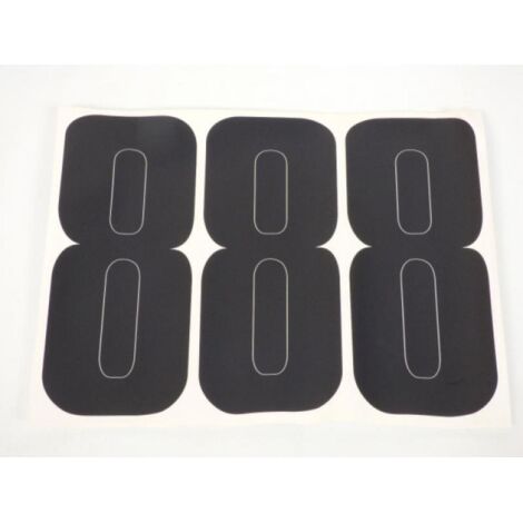 aufkleber 3 sticker pxp schwarz nummer rennen für motorrad ziffer