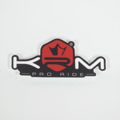 Aufkleber KRM für Auto KRM Pro Ride rot und schwarz 80 x 36 mm