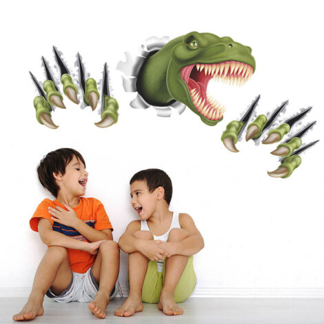 Aufkleber Muraux Dinosaures 3D Autocollants Muraux Wandaufkleber