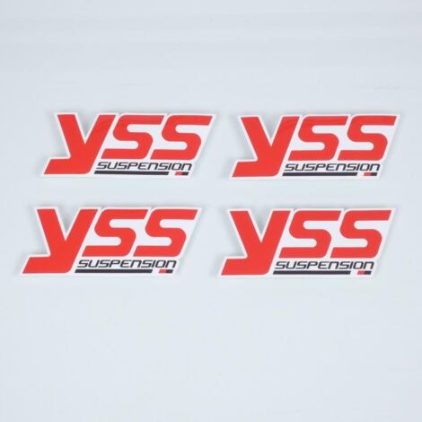 aufkleber sticker yss suspension rot weiß schwarz für motorrad