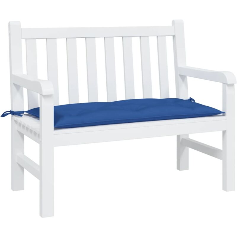 Gartenbank-auflage Blau 100x50x7 Cm Oxford-gewebe Vidaxl
