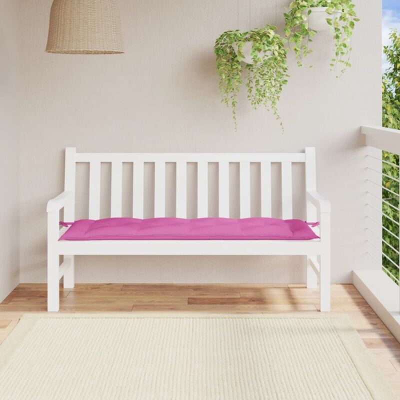 Gartenbank-auflage Rosa 150x50x7 Cm Oxford-gewebe Vidaxl