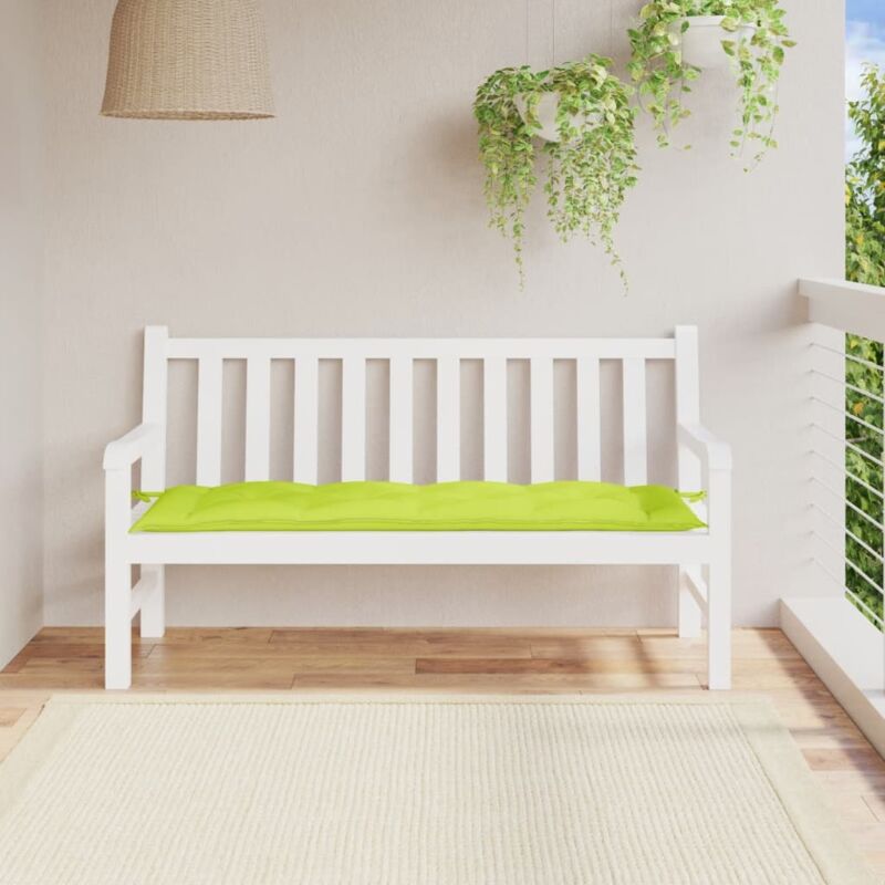 Gartenbank-auflage Hellgrün 150x50x7 Cm Oxford-gewebe Vidaxl