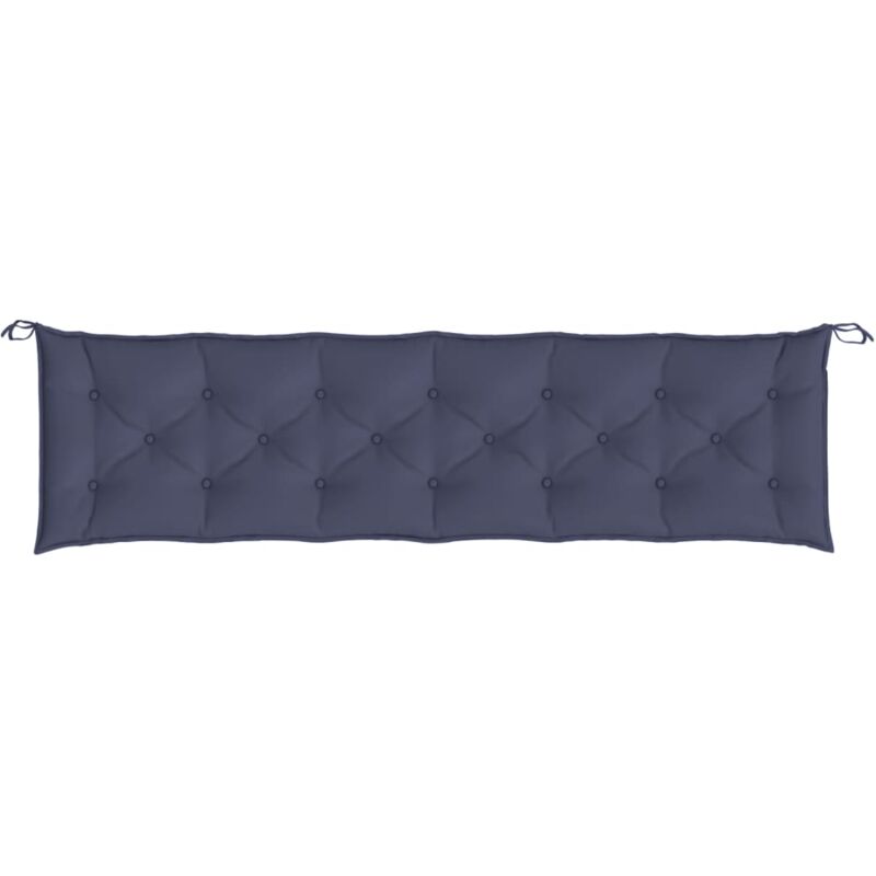 Gartenbank-auflage Marineblau 200x50x7 Cm Oxford-gewebe Vidaxl