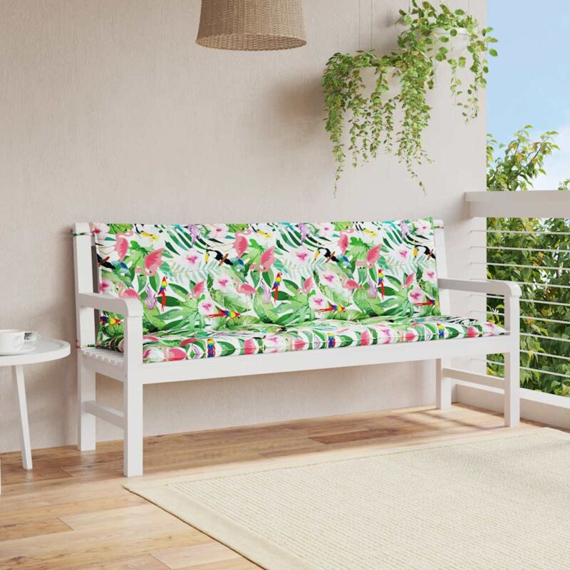 Gartenbank-auflagen 2 Stk. Mehrfarbig 150x50x7 Cm Stoff Vidaxl