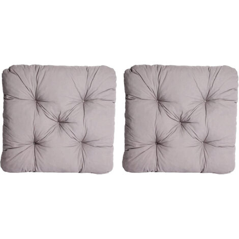 Auflage für Sessel Stuhl EVJE, Hellgrau, 2-teiliges Set, ca. 50x50x8 cm
