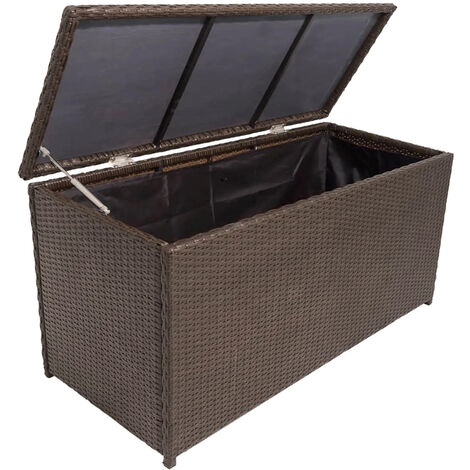Auflagenbox in braun GAZA-120, B/H/T: ca. 120/60/50 cm