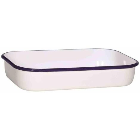 Auflaufform "Husum" weiß 36 cm Emaillegeschirr