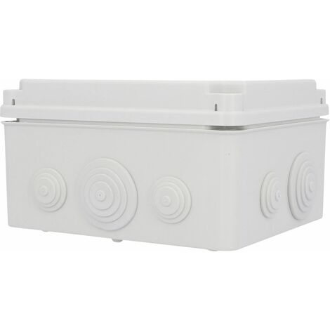 Aufputz- Abzweigdose IP65, mit Schraubdeckel, 175 x 151 x 95 mm, grau Schalterdosen & Abzweigdosen
