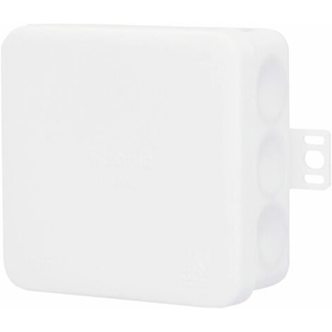 Aufputz-Abzweigkasten IP55 mit Membran 80x80x37mm weiß Steckdosen- & Schalterteile