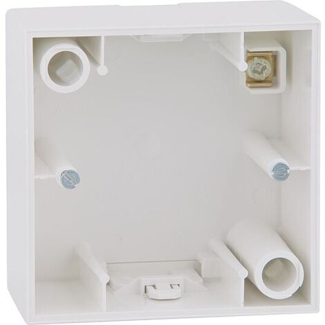 Aufputz-Gehäuse Berker 1fach S.1 polarweiß, glänzend - 76 x 83 x 42 mm