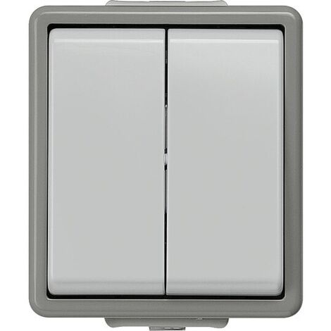 Aufputz-Serienschalter Schutzart IP44 - 75 x 66 x 54 mm