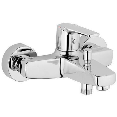 Aufputz-Wannenmischer Heinrich Schulte Alpha 300, Ausladung 161 mm, chrom - Z059406-00010