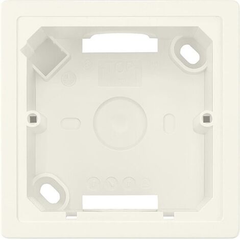 Aufputzkappe Siemens 5TG2901 1-fach, titanweiß - 84 x 42,5 mm