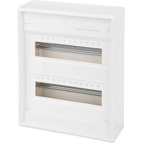 Aufputzverteiler Hager, Volta IP30, 2x12PLE, ohne Tür VA24CN