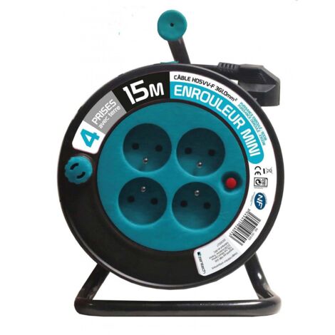 Aufrollgerät 15 Meter 3g 1mm Blau - Zenitech