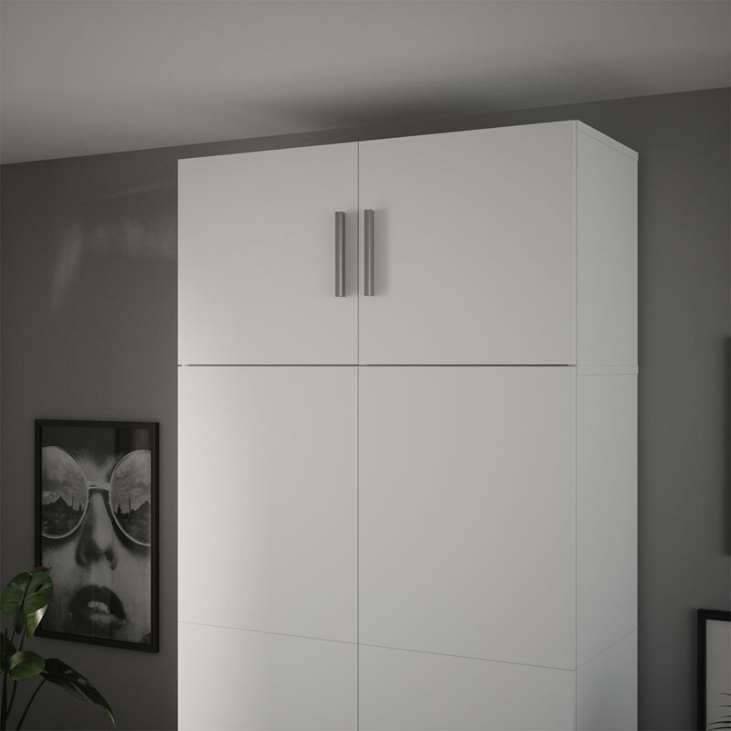 Aufsatzmodul Ingo, Weiß, 80 X 40 Cm Mit 2 Türen, Vicco