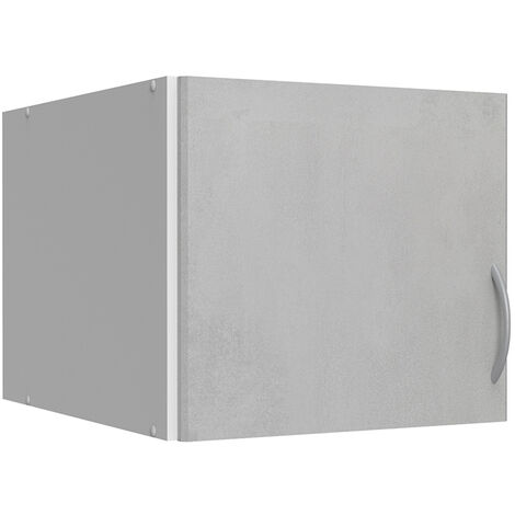 Aufsatzschrank weiß mit Betonoptik MIAMI-43, B/H/T ca. 30/40/54 cm