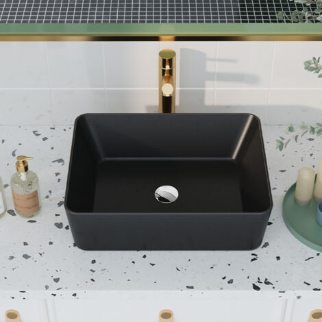 Aufsatzwaschbecken Waschbecken Badezimmer – DeerValley DV-2V031
Rechteckiges Waschbecken zur Aufsatzmontage, 48,3 cm, Mattschwarz – Stilvolles und modernes Design