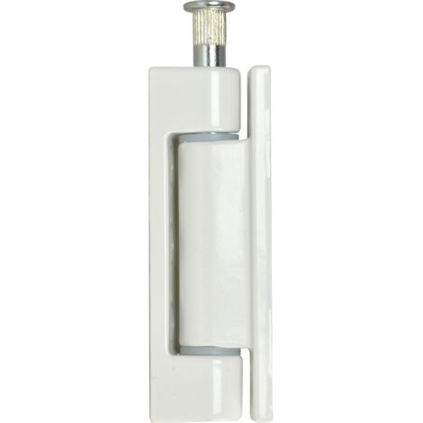 Aufschraubband 14 x 80 mm, Stahl kunststoffbeschichtet weiß  Fensterscharniere