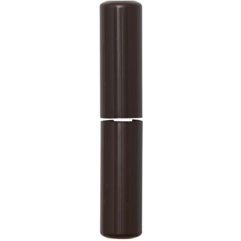 Aufsteckhülse flachrund für Einbohr Türbänder ø 14mm, Kunststoff schwarz