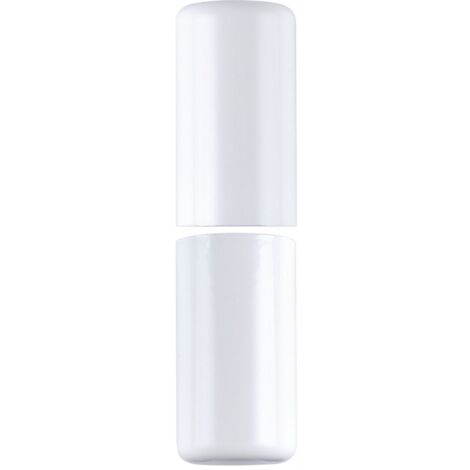 Aufsteckhülsen flachrund für Steckband (Türband) ø 16mm 3-teilig Aluminium weiß