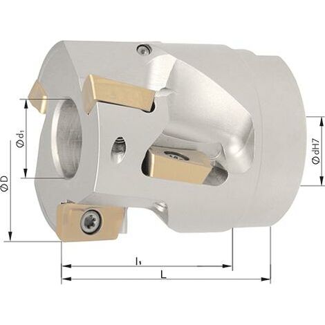 AufsteckWalzenstirnfräserD50mm Z3 für APET/APMT/APKT 1604. FORMAT