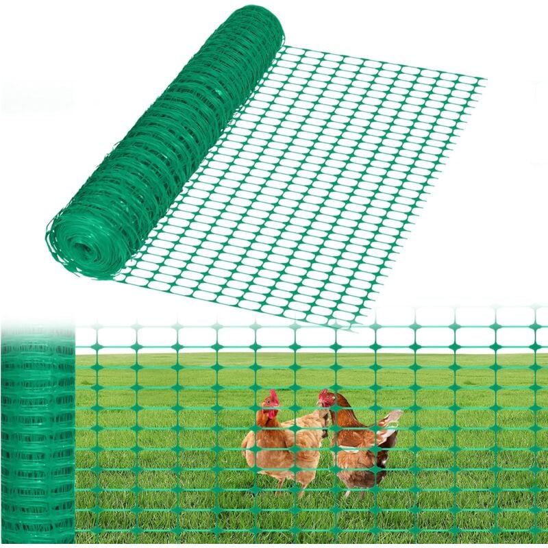 Clôture de Sécurité en pe: Filet vert - Aufun