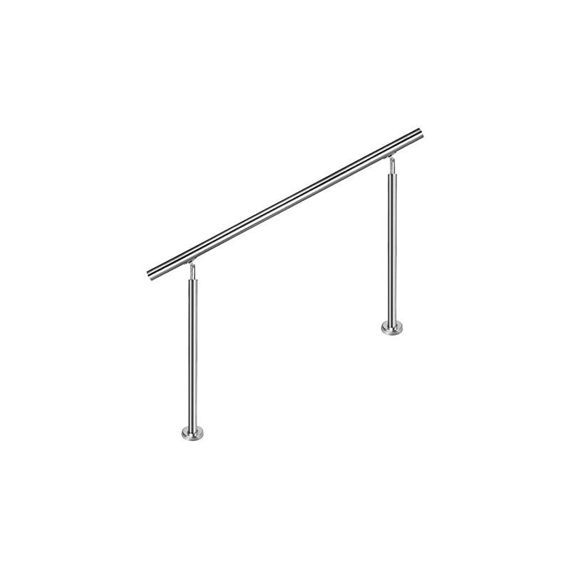 Aufun - 200cm Rampe D'Escalier Argent Garde Corps pour Escalier