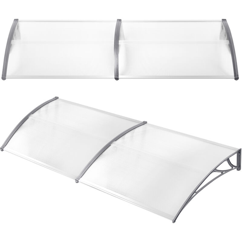 200x100cm Cauve de toit de porte d'entrée pour la porte d'entrée Deskvordach - Aufun