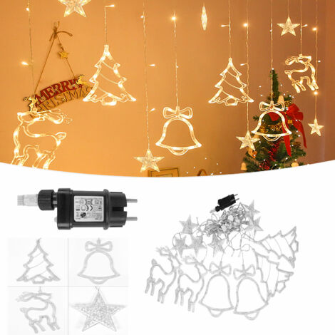 AUFUN 3m Guirlande lumineuse LEDs décoration de sapin de Noël blanc chaud