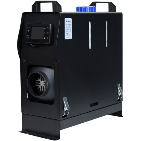 AUFUN 8KW Stationnement chauffant diesel, chauffage diesel à air 12V (noir avec télécommande)