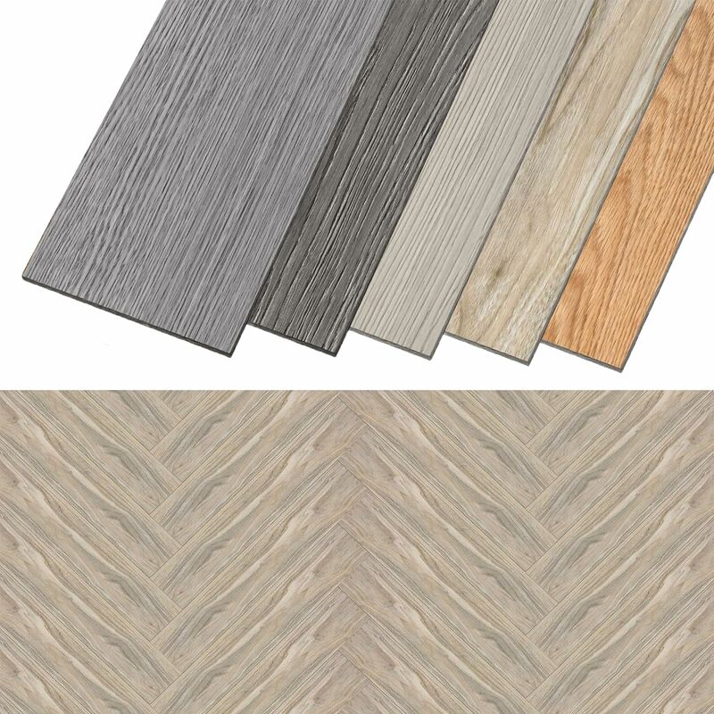 Aufun - pvc Flooring Planches en vinyle autocollantes-91.44cm x 15.24 cm x 2 mm