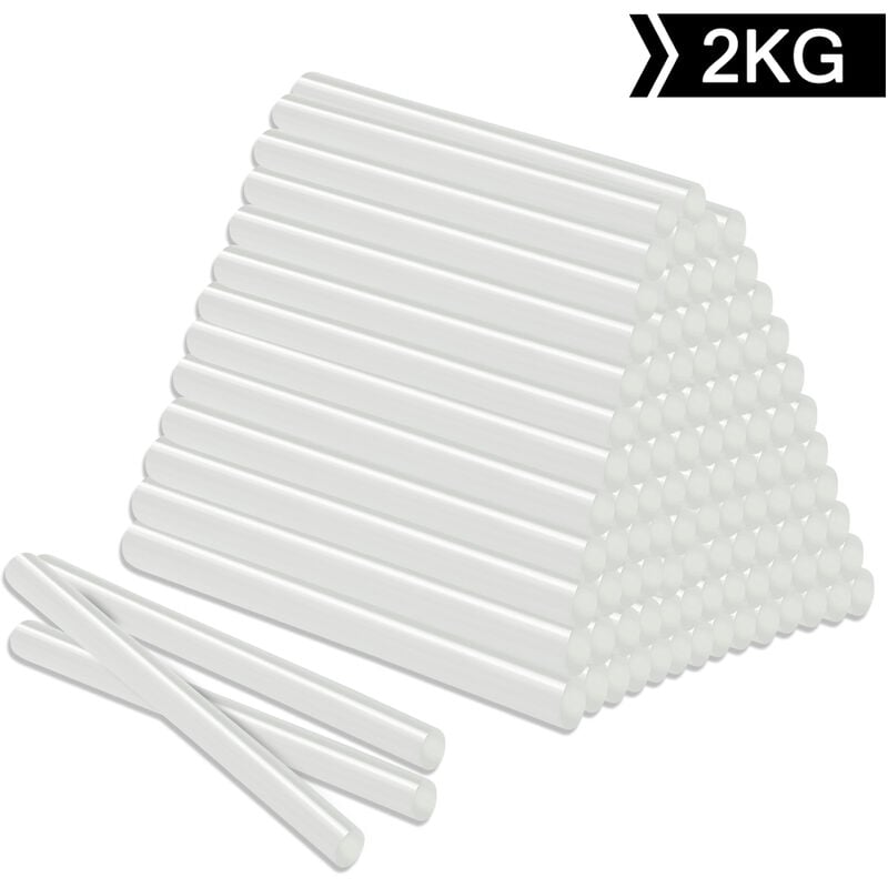 Aufun - Bâtons de colle chaude - Bâtons de remplacement diy pour pistolet à colle chaude (Semi-transparent 11x200mm