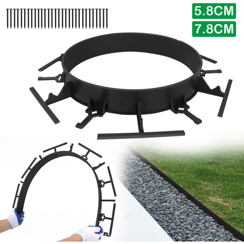 Aufun - Bordure de Gazon Flexible en Plastique 96m