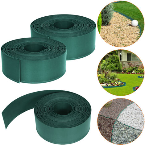 AUFUN Bordure de pelouse en Plastique PE 20 m