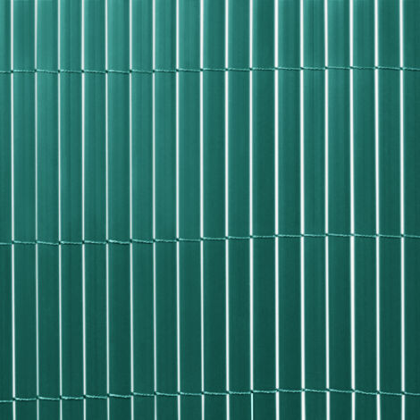 AUFUN Brise-vue en PVC - 90 x 1000 cm - Vert - Protection contre le vent - Pour jardin, balcon et terrasse (90 x 1000 cm, vert)
