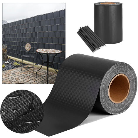 AUFUN Brise Vue Occultant Cloture en PVC  mit Clips de Montage