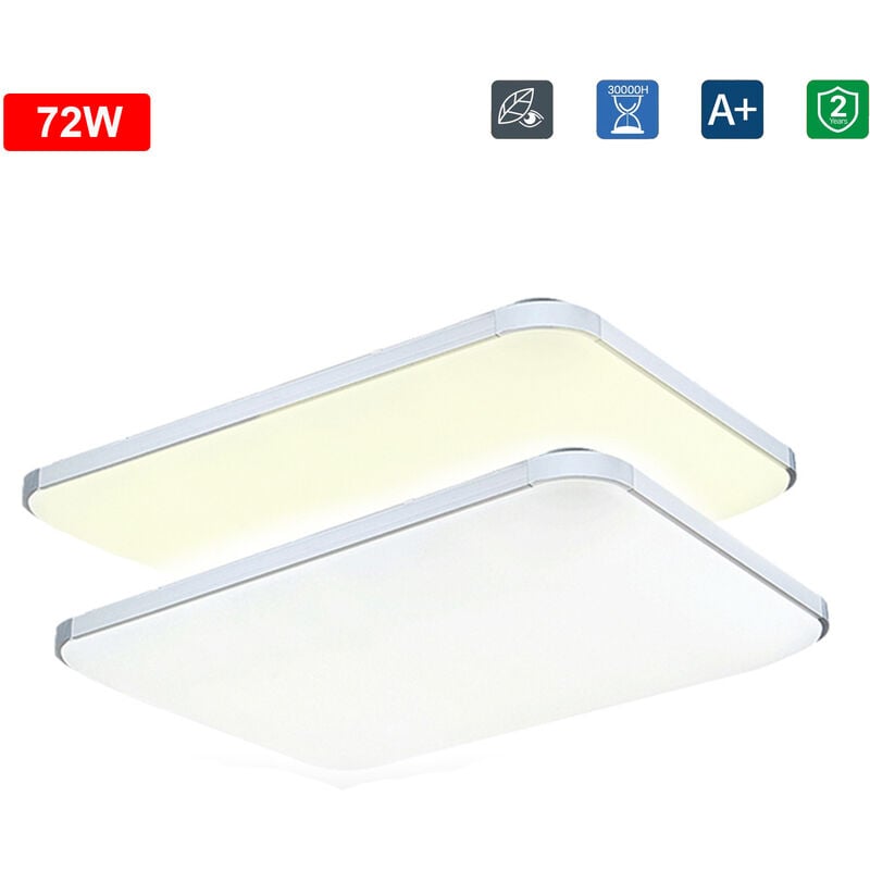Aufun - Dimmable 72W led Lampe de plafond avec télécommande