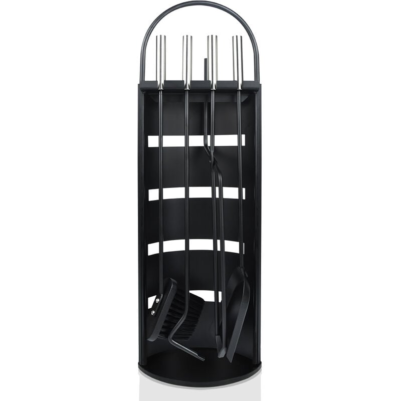 Aufun - ensemble de cheminée en acier inoxydable 5 pièces ensemble d'accessoires