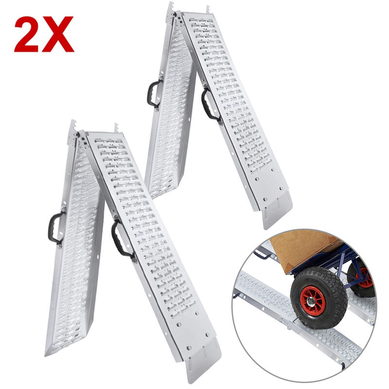 Aufun - Lot de 2 rampes de Chargement antidérapantes