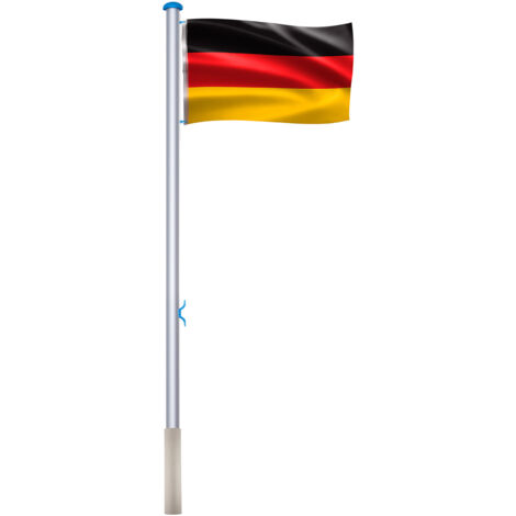 AUFUN Mât de drapeau en aluminium de 6