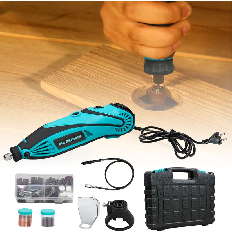 Outil multifonction - Meuleuse d'angle - Kit d'outils rotatifs 130 w avec 180 accessoires - Aufun