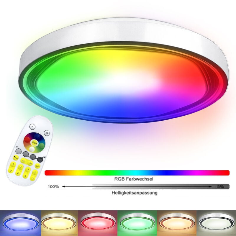 AUFUN Plafonnier LED de 60W avec télécommande