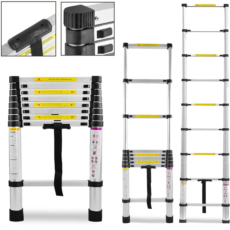 Aufun - chelle télescopique télescopique en aluminium 2,6 m