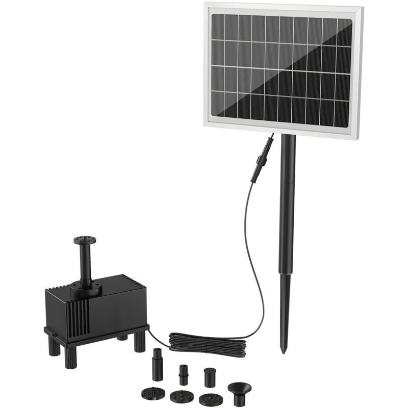 Aufun - Pompe de Fontaine Solaire 2W Pompe pour Bassin Fontaine Décorative pour Jardin Baignoire d'Oiseaux Décoration Aquatique