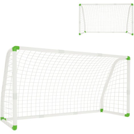 AUFUN Porta da calcio per bambini da giardino Rete da calcio per allenamento Porta perfetta in tutte le condizioni atmosferiche, adatta per bambini, adolescenti e adulti (2,45x 1,55 m)