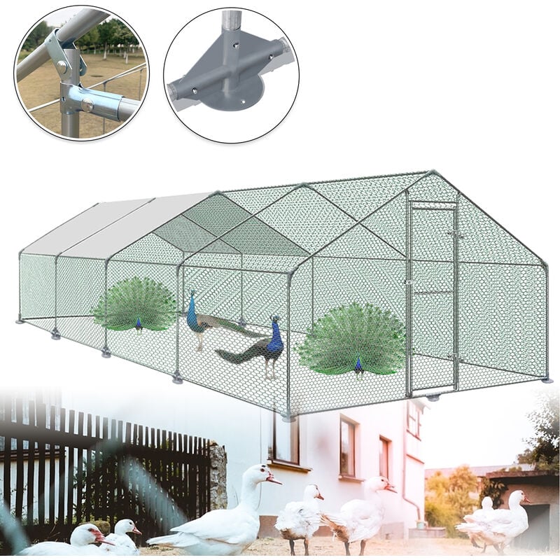 Aufun - Poulailler extérieur Poulailler toit Poulailler