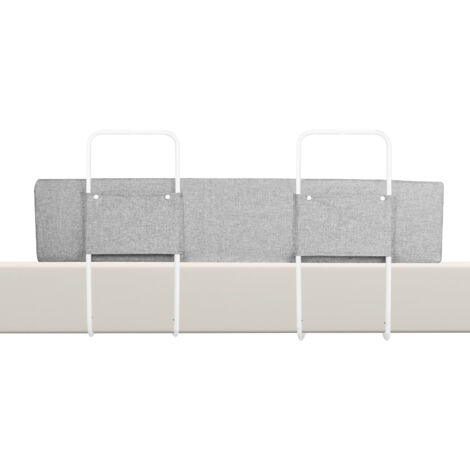 AUFUN Protection des bords de lit pour lit d'enfant, portable Bed Rail, Bed Bumper - Barrière de lit en mousse avec housse antidérapante (200cm, gris)