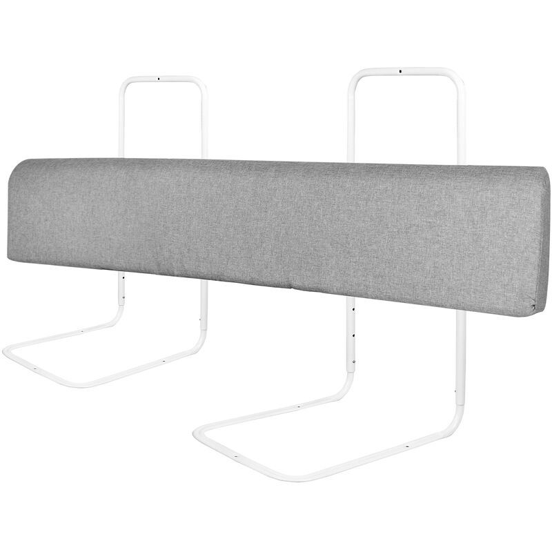 Aufun - Protection des bords de lit pour lit d'enfant, portable Bed Rail, Bed Bumper - Barrière de lit en mousse avec housse antidérapante (180cm,